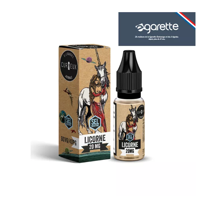 E-liquid au sel de nicotine Licorne Edition Astrale - Curieux