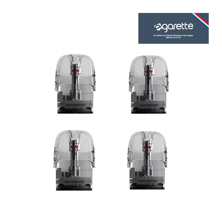 Cartouche Luxe Q 3 ML pour e-cigarette Pod Vaporesso - Pack de 4