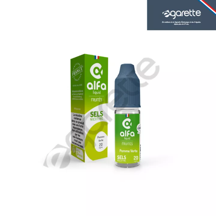 E-liquide au sel de nicotine Pomme Verte - Alfaliquid