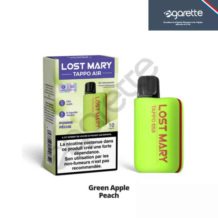 Puff rechargeable Tappo Air 10 mg - Lost Mary
