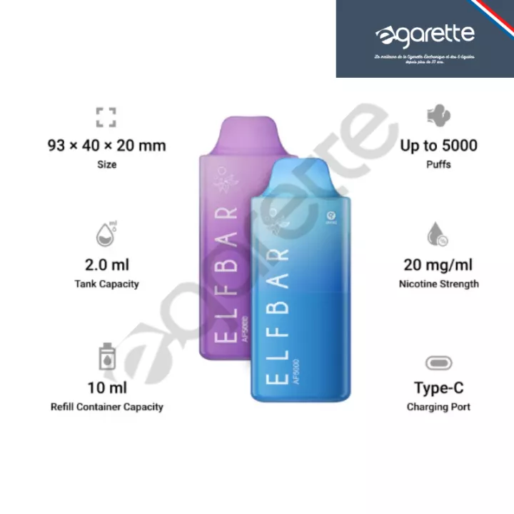 Puff rechargeable AF5000 - Elfbar