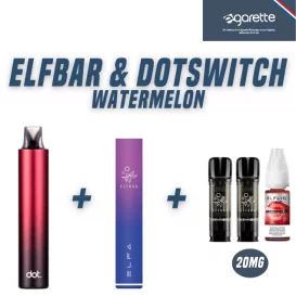 Confezione Dot Switch R + Elfa Pro + Cartucce + Elfliq Watermelon 20 mg
