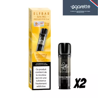 Cartouche Elfa pro pods Ananas Citron par 2