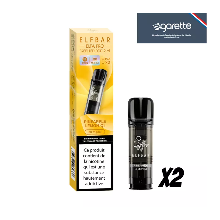 Patrone puff Ananas Citron Elfa Pro Elfbar - 2er Pack