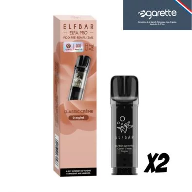 Cartouche Elfa pro pods Classic Crème par 2 0