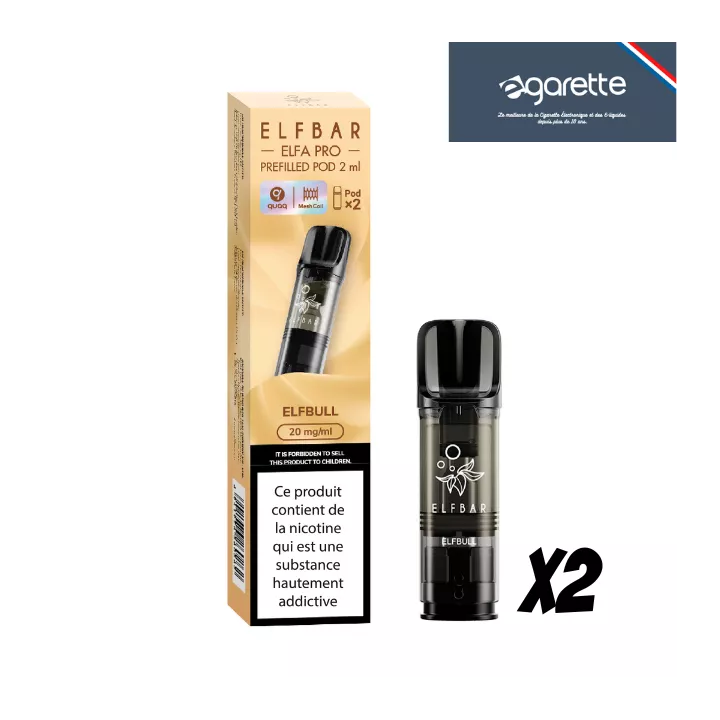 Cartouche puff Elfbull Elfa Pro Elfbar  - Pack de 2