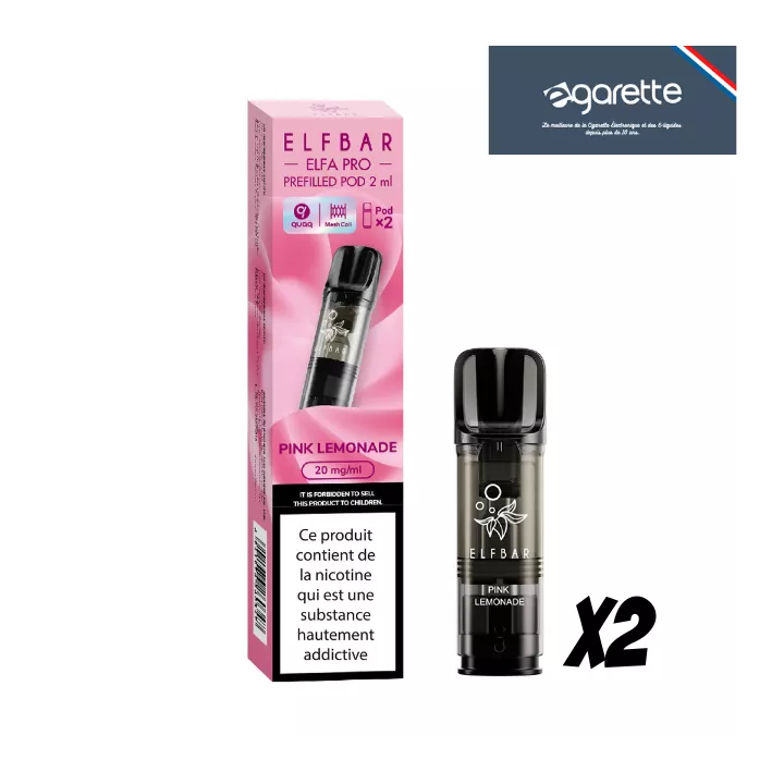 Patrone puff Limonade Rose Elfa Pro Elfbar - 2er Pack
