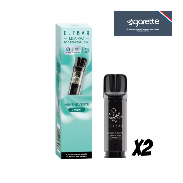 Patrone puff Menthe Verte Elfa Pro Elfbar - 2er Pack