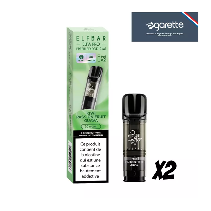 Patrone puff Passion Kiwi Goyave Elfa Pro Elfbar - 2er Pack