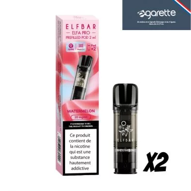 Cartouche Elfa pro pods Pastèque par 2 0