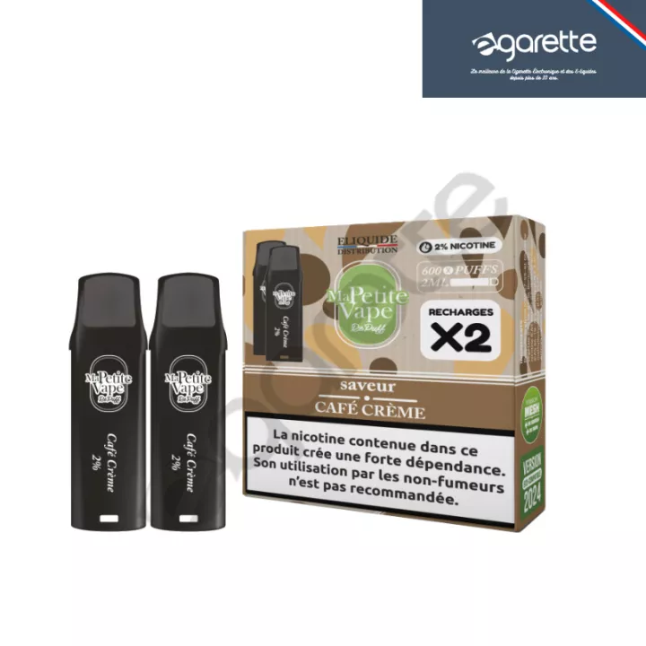 Patrone puff Caf&eacute; Cr&egrave;me Re Puff Ma Petite Vape - 2er Pack