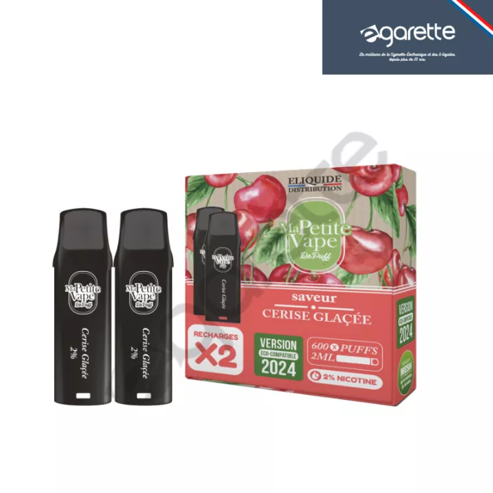 Patrone puff Cerise Glac&eacute;e Re Puff Ma Petite Vape - 2er Pack