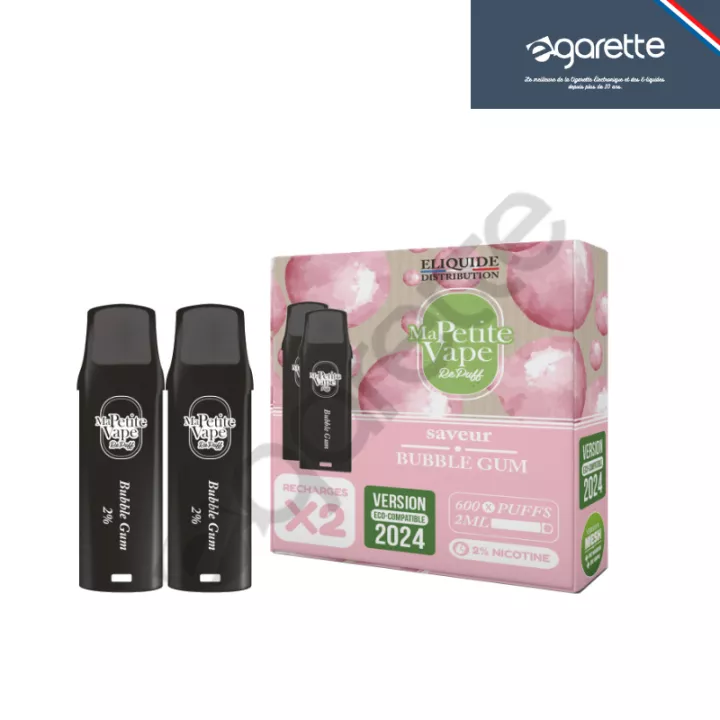 Cartouche puff Bubble-Gum Re Puff Ma Petite Vape  - Pack de 2