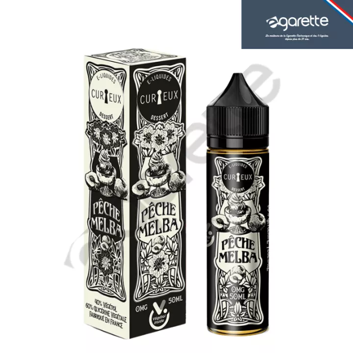 E-Liquid P&ecirc;che Melba 50 ml Curieux