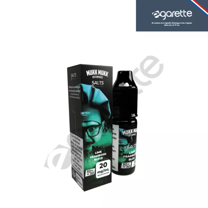 E-liquide au sel de nicotine Lime Framboise Bleue Mukk Mukk - Alfaliquid