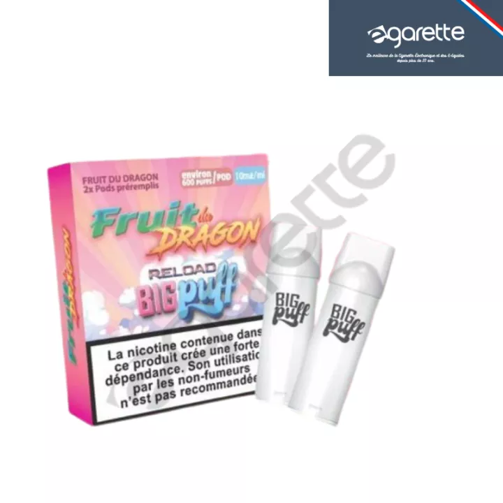 Cartouche puff Fruit du Dragon Big Puff Reload - Pack de 2