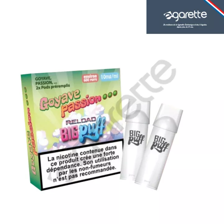 Cartouche puff Goyave Passion Big Puff Reload - Pack de 2