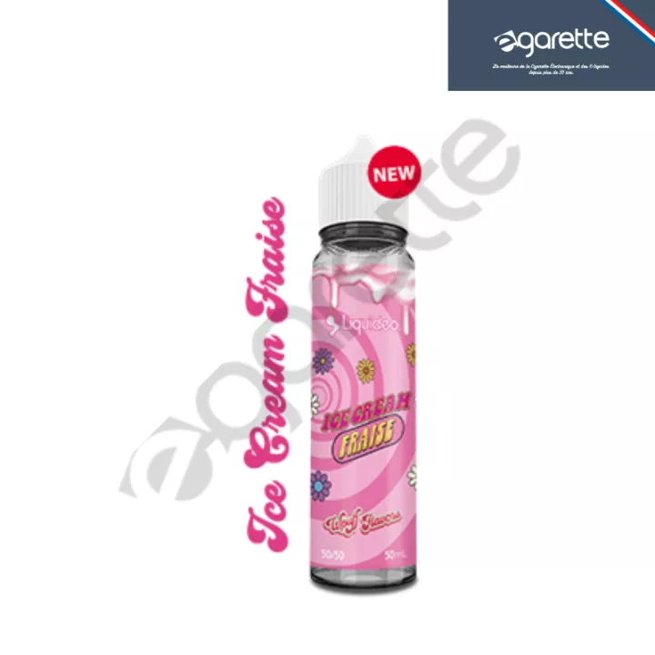 E-liquide Ice Cream Fraise Wpuff 50 ml Liquideo