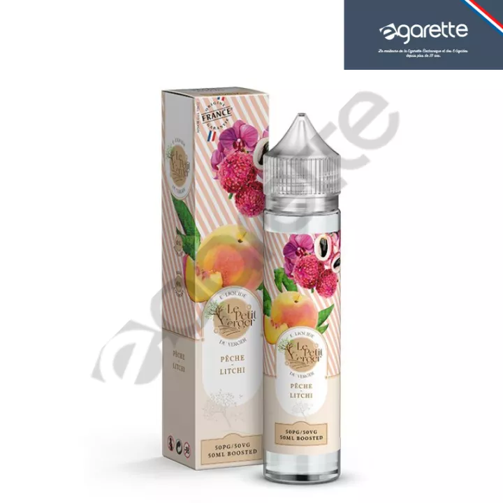 E-liquide P&ecirc;che Litchi 50 ml Savourea