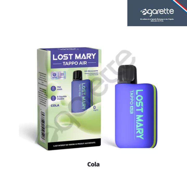 Puff rechargeable Tappo Air 0 mg - Lost Mary