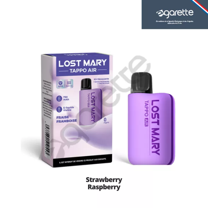 Puff rechargeable Tappo Air 0 mg - Lost Mary