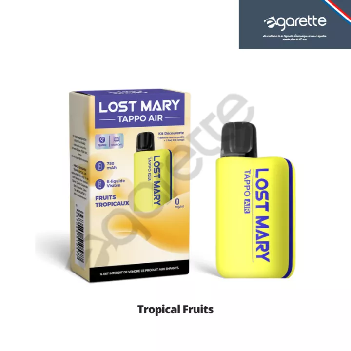 Puff rechargeable Tappo Air 0 mg - Lost Mary