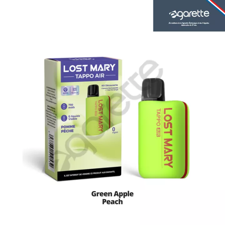 Puff rechargeable Tappo Air 0 mg - Lost Mary