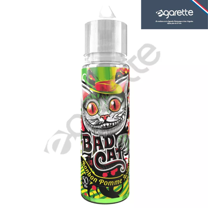 E-Liquid Bonbon Pomme Acidul&eacute; 50 ml Bad Cat