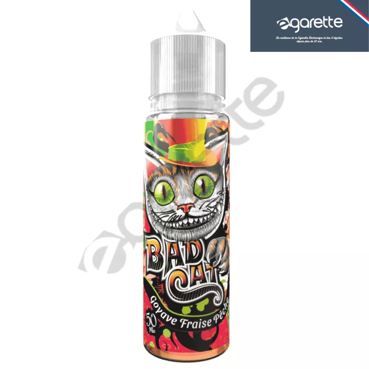 E-Liquid Goyave Fraise P&ecirc;che 50 ml Bad Cat