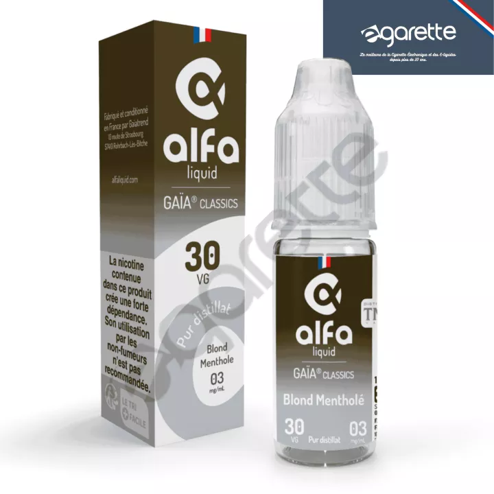 E-liquide saveur Classic Blond et Menthe 10 ml - Alfaliquid