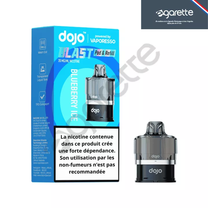 Patrone Blueberry Ice Dojop Blast 6000 20 mg - Vaporesso
