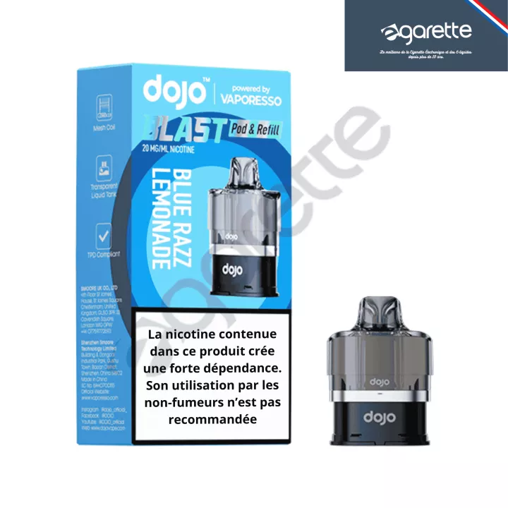 Patrone Blue Razz Lemonade Dojop Blast 6000 20 mg - Vaporesso