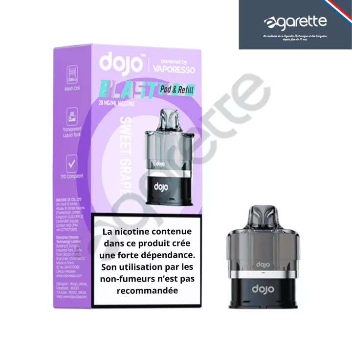 Patrone Sweet Grape 20 mg Dojo Blast 6000 - Vaporesso