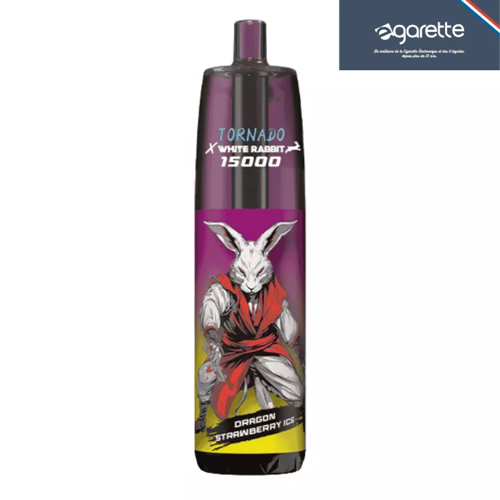 Puff rechargeable Dragon Strawberry Ice Tornado 15000 - RandM & White rabbit
