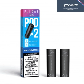 Kartusche Puff 4 en 1 Baie Pomme Pêche Pro 2 - Elf Bar