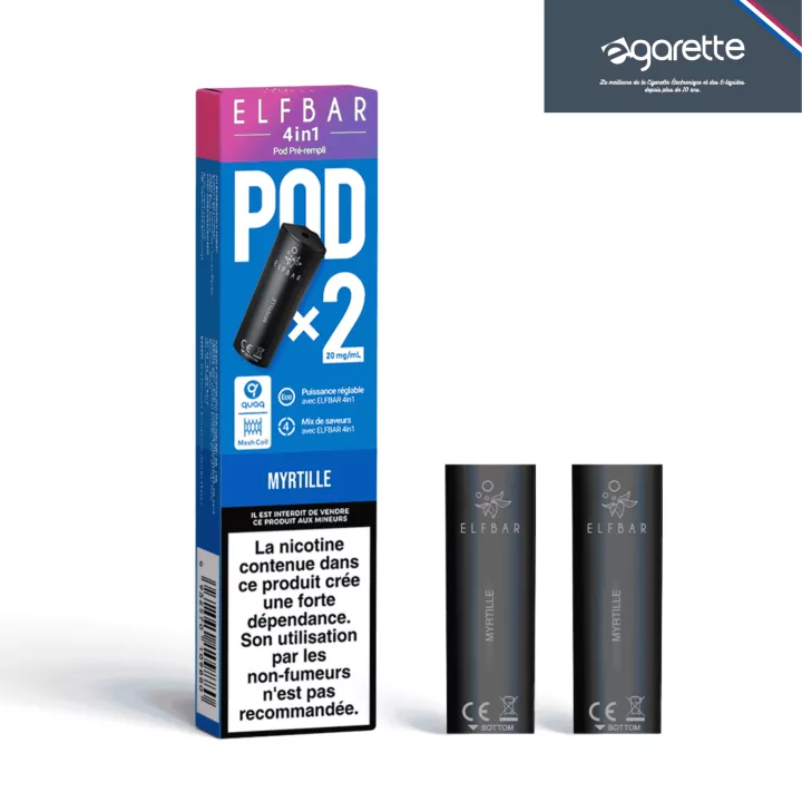 Puff-Kartusche Blaubeere 4-in-1 (2 Stk.) &ndash; Elf Bar