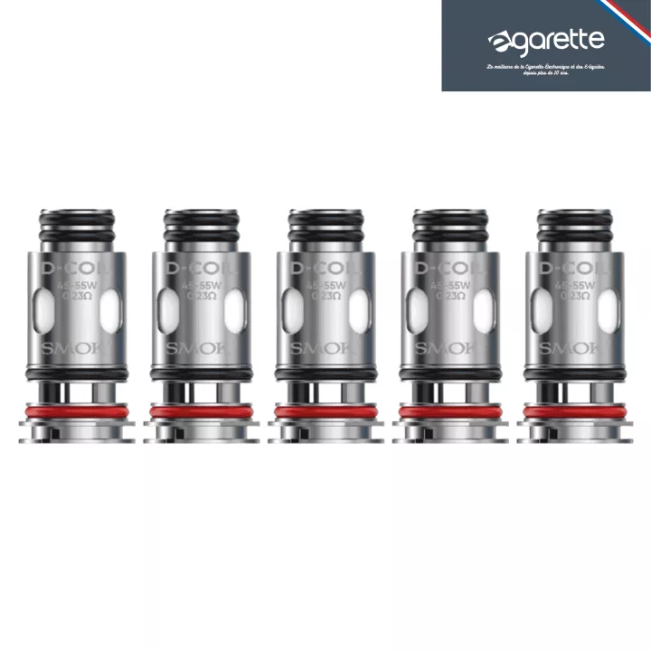 R&eacute;sistances D-Coil x5 - durabilit&eacute; accrue - Smoktech