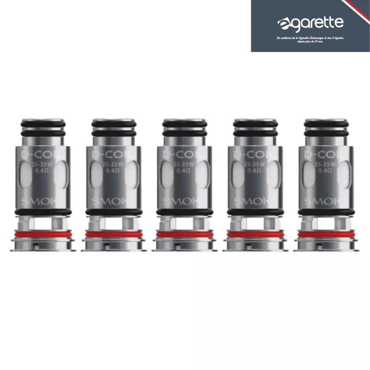 R&eacute;sistances D-Coil x5 - durabilit&eacute; accrue - Smoktech