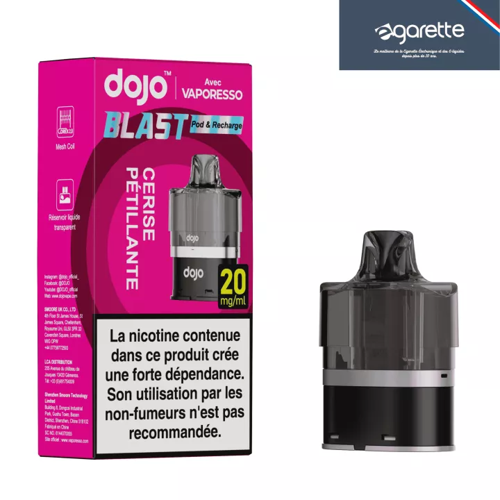 Cartouche Fizzy Cherry 20 mg Dojo Blast 6000 - Vaporesso
