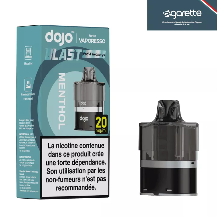 Patrone Menthol 20 mg Dojo Blast 6000 - Vaporesso