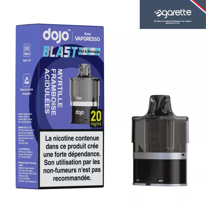 Patrone Blueberry Sour Raspberry Dojop Blast 6000 20 mg - Vaporesso