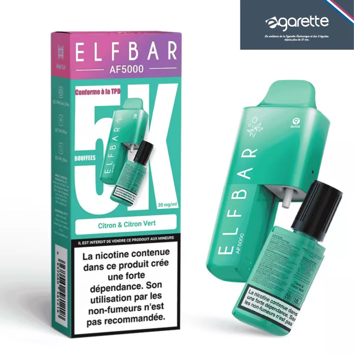 Puff Hybride Citron & Citron Vert - AF5000 - Elfbar