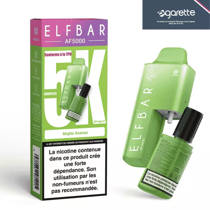 Puff-Hybride Mojito Ananas - AF5000 - Elfbar