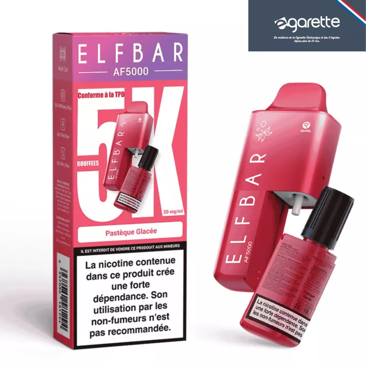 Puff Hybride Past&egrave;que Glac&eacute;e - AF5000 - Elfbar