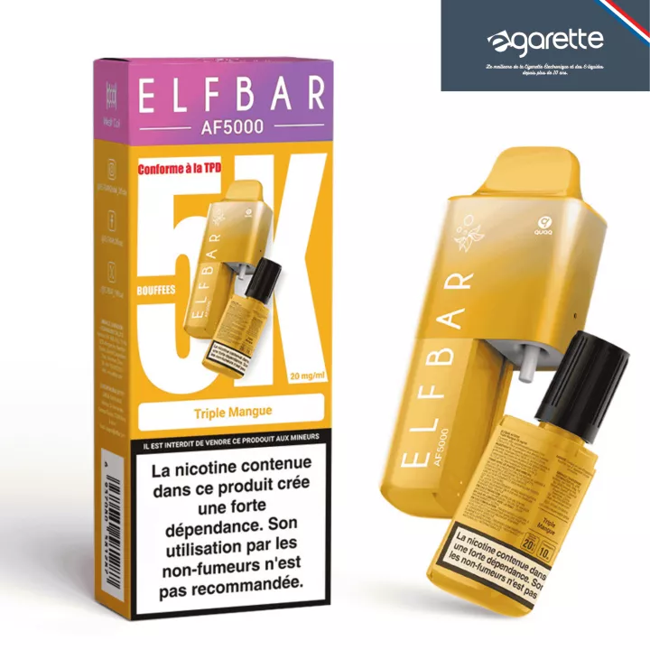 Puff-Hybride Triple Mangue - AF5000 - Elfbar