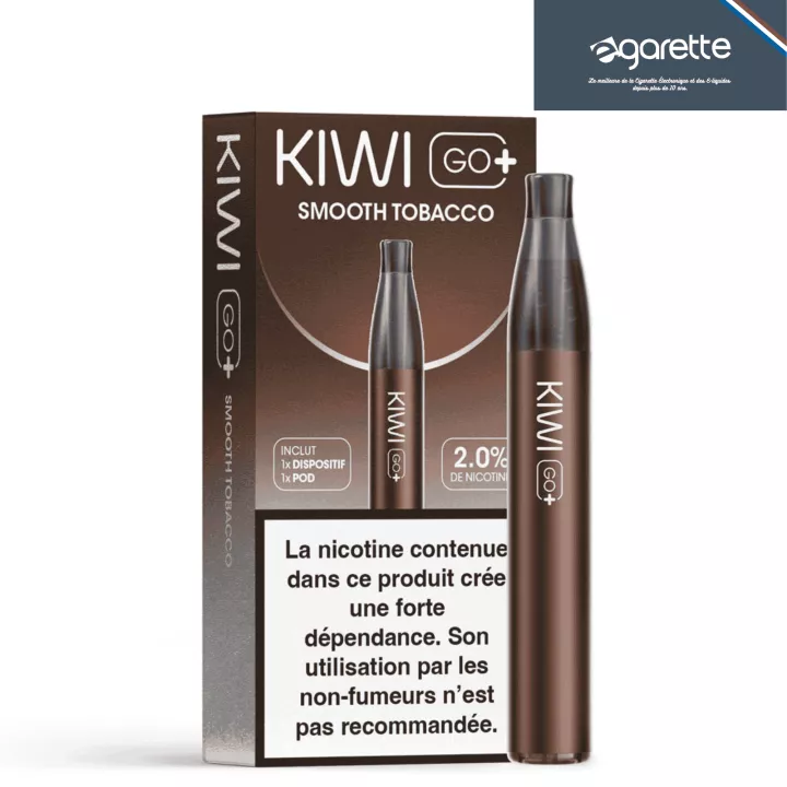 Puff Cartouche Smooth Tobacco - Kiwi Go+ - Kiwivapor