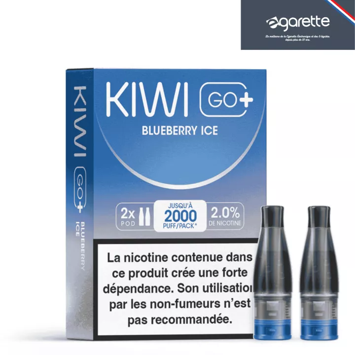 Cartouche Puff Blueberry Ice - Kiwi Go+ - Par 2 - Kiwi Vapor
