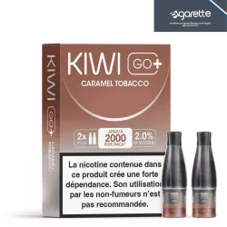 Cartouche Puff Caramel Tobacco - Kiwi Go+ - Par 2 - Kiwi Vapor