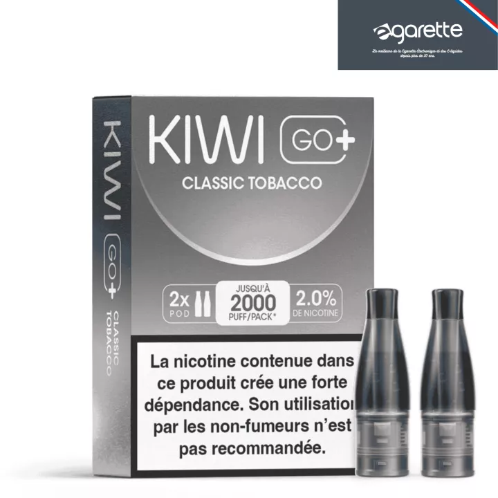 Cartouche Puff Classic Tobacco - Kiwi Go+ - Par 2 - Kiwi Vapor
