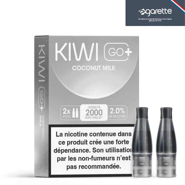 Cartouche Puff Coconut Milk - Kiwi Go+ - Par 2 - Kiwi Vapor